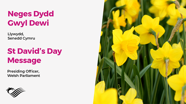 St David's Day Message